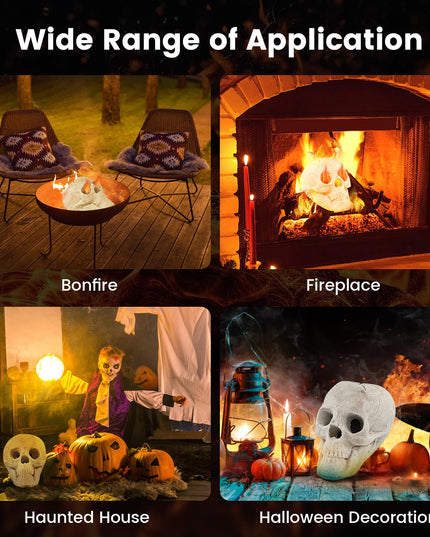Giantex Ceramic Skulls for Fire Pit