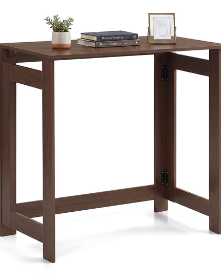 Giantex 32" Narrow Folding Console Table with Foldable Legs