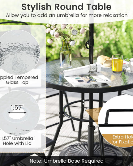 Giantex 6 Pieces Outdoor Dining Set for Lawn