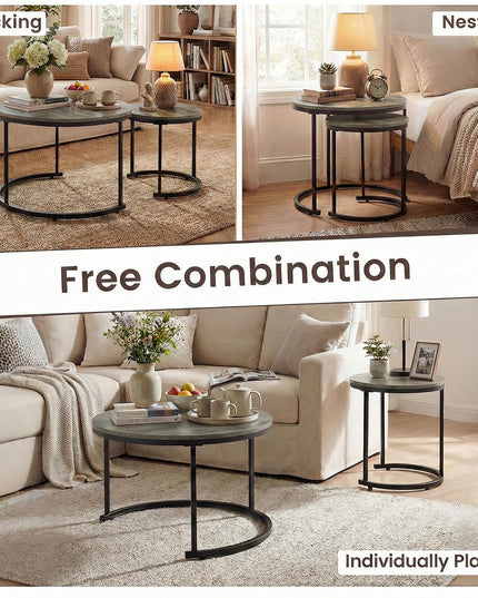 Tables basses gigognes Giantex (lot de 2) pour salon