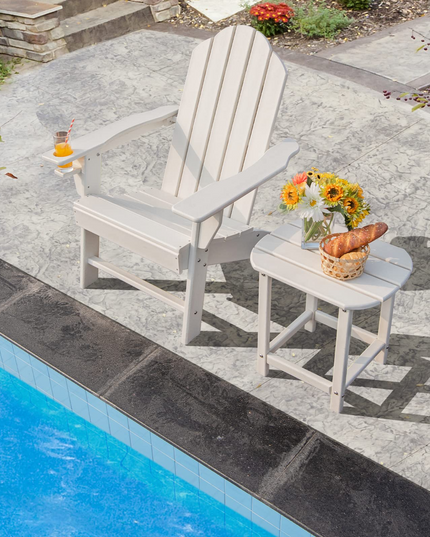 Side Table Outdoor Small Patio Table 18inch Adirondack Table