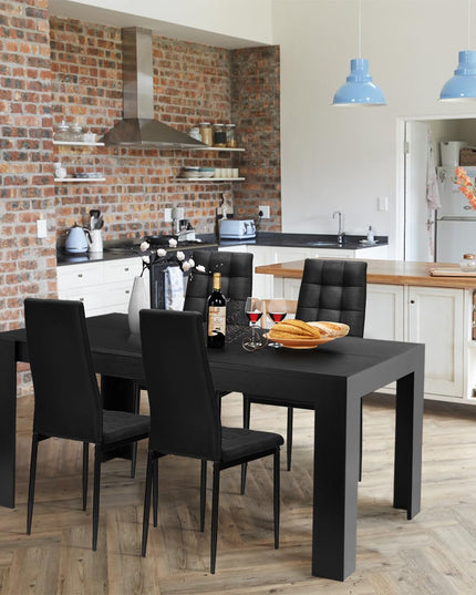 Giantex Ensemble de salle à manger 5/9 pièces pour 4/8 personnes Grande table de cuisine de 160 cm