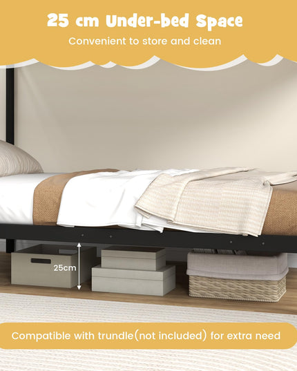 Giantex Metal Bunk Bed Twin Over Twin, Bunk Beds for Kids, Teens & Adults Bunk Bed with Stairs