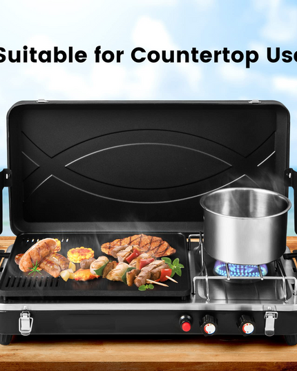 Giantex 2-in-1 Gas Camping Grill and Stove