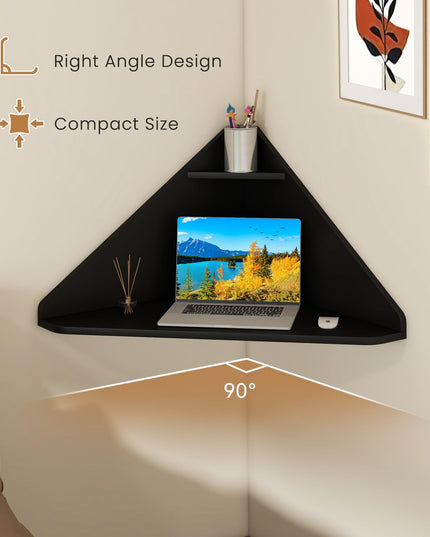 Giantex Wall Mounted Computer Desk with Storage Shelf