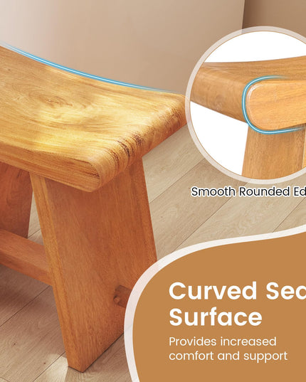 Giantex Teak Shower Bench Stool for Bathroom