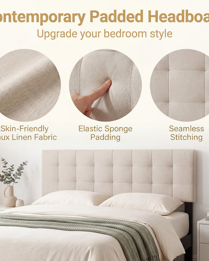 Giantex Linen Upholstered Headboard