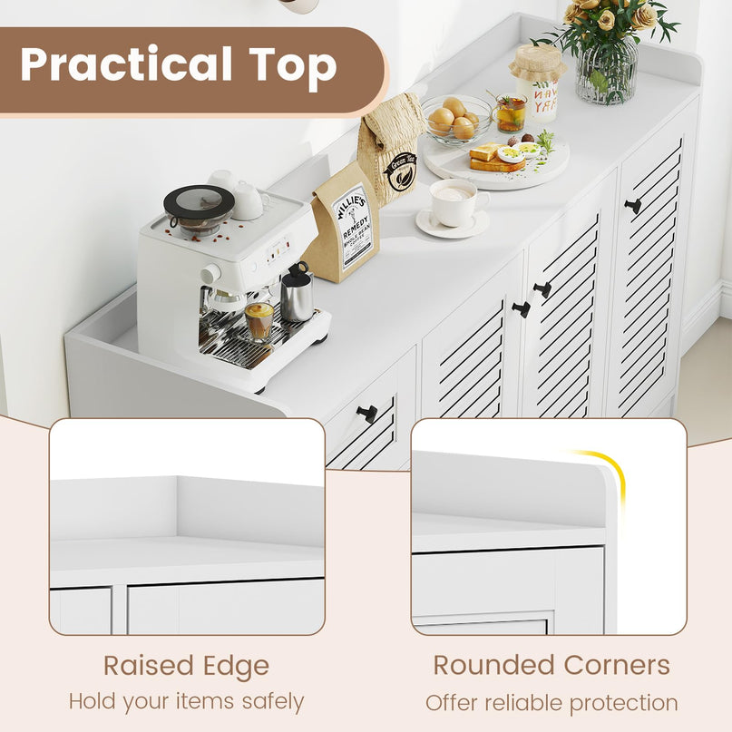 Giantex 63'' Buffet Cabinet with Storage for Living Room