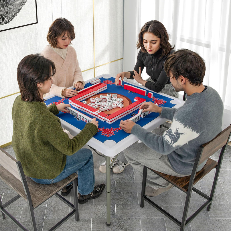 Giantex Folding Mahjong Table 35" Square Card Table