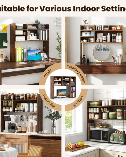 Giantex Desktop Bookshelf for Home Office