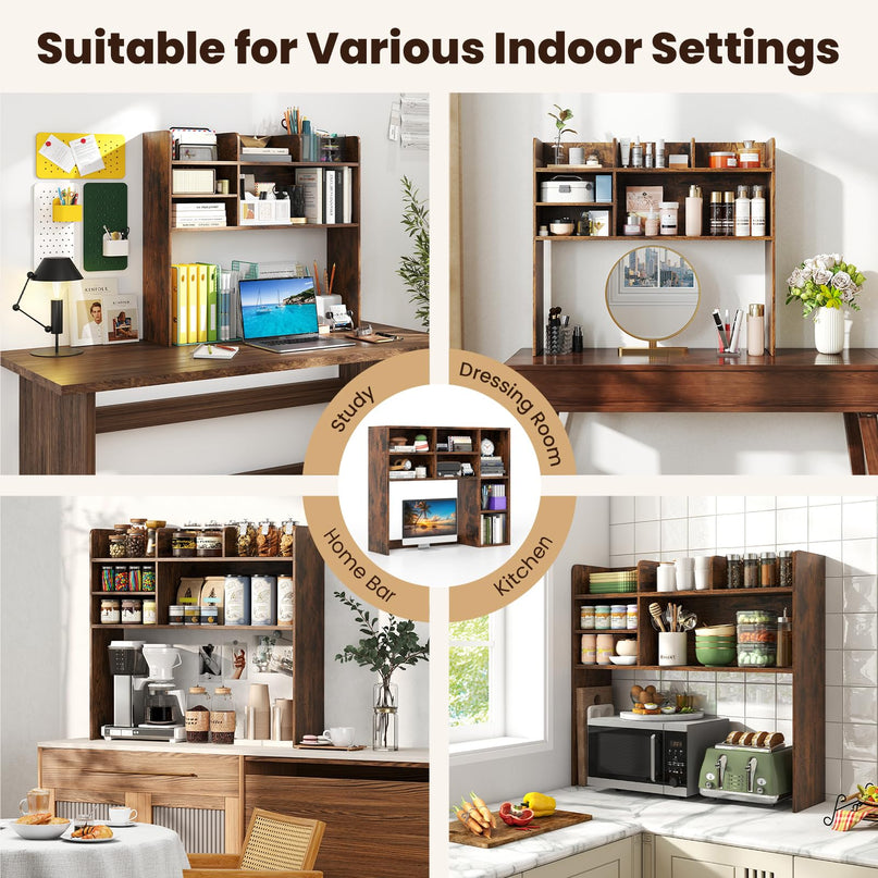 Giantex Desktop Bookshelf for Home Office
