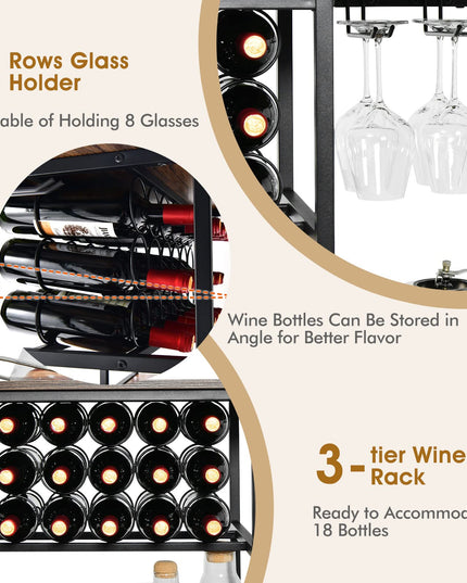 Giantex Wine Bar Cabinet