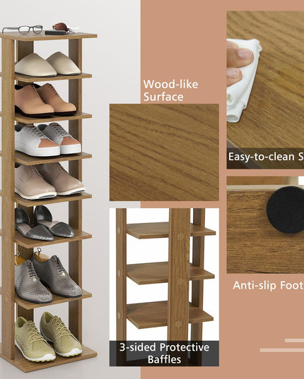 Giantex 8 Tier Vertical Shoe Rack for Living Room