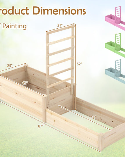 Giantex Wooden Raised Garden Bed