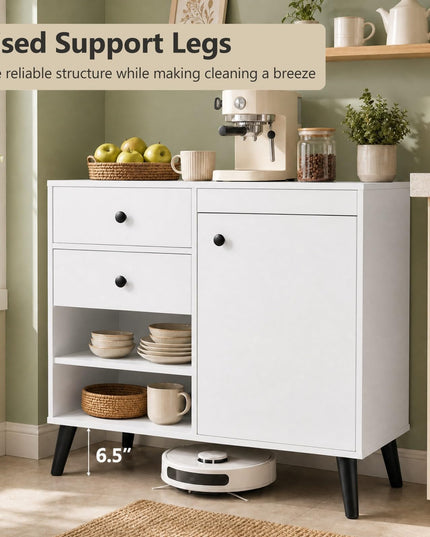 GIANTEX 31" Wooden Buffet Cabinet with Storage (1/2)
