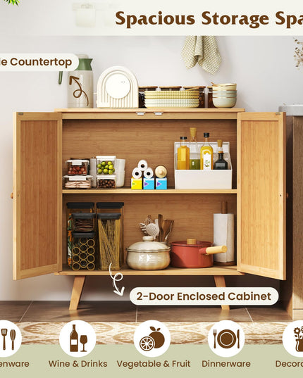 Giantex Buffet Cabinet with Storage for Living Room Kitchen Entryway