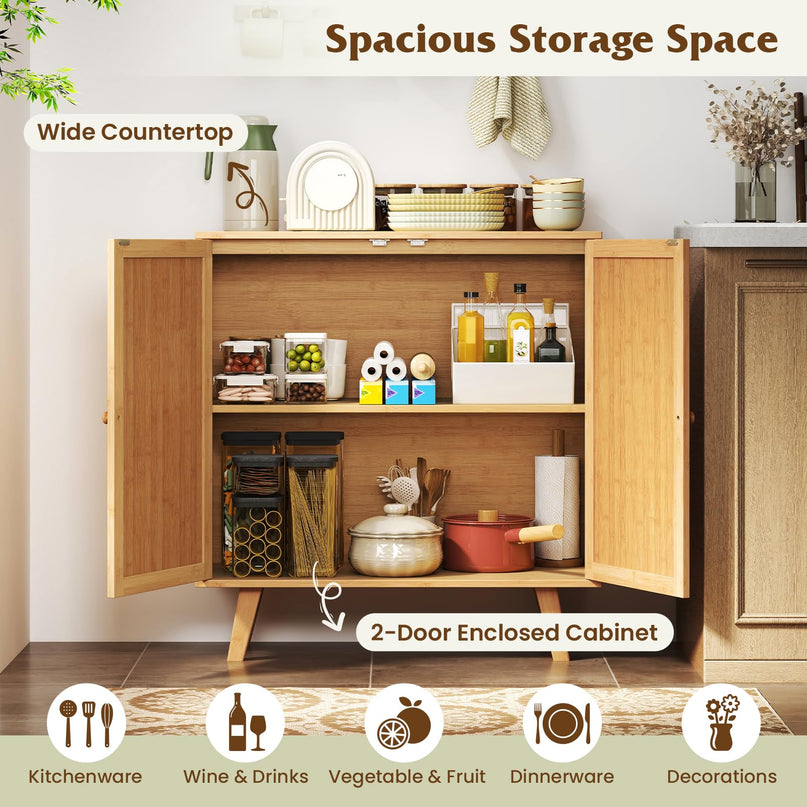 Giantex Buffet Cabinet with Storage for Living Room Kitchen Entryway
