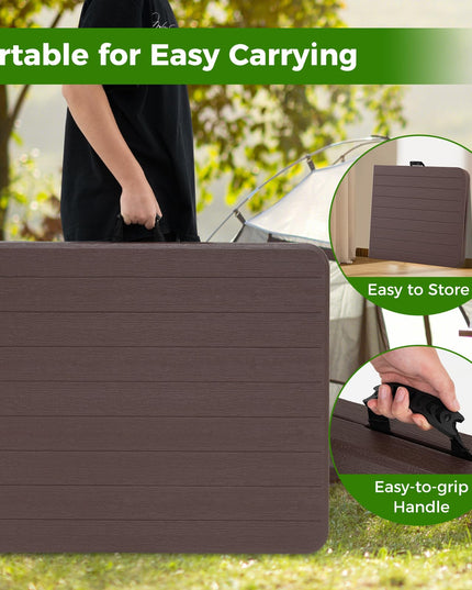 Giantex 6ft HDPE Folding Table
