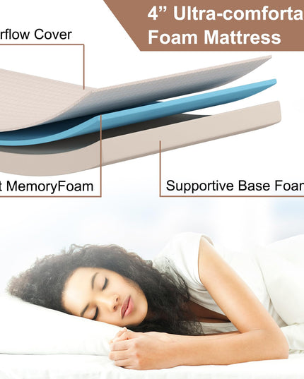 Giantex Folding Bed with Mattress