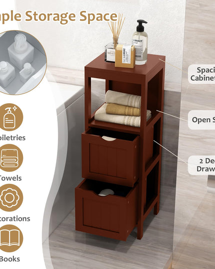 Giantex Bathroom Organizers and Storage Cabinet - Storage Organizer Rack Stand