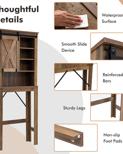 Giantex Over The Toilet Storage Cabinet - Freestanding Toilet Rack