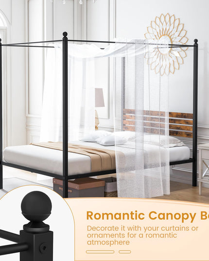Giantex Metal Canopy Bed Frame