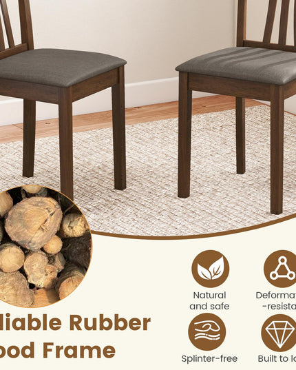 Giantex Wooden Dining Chairs Set for Living Room