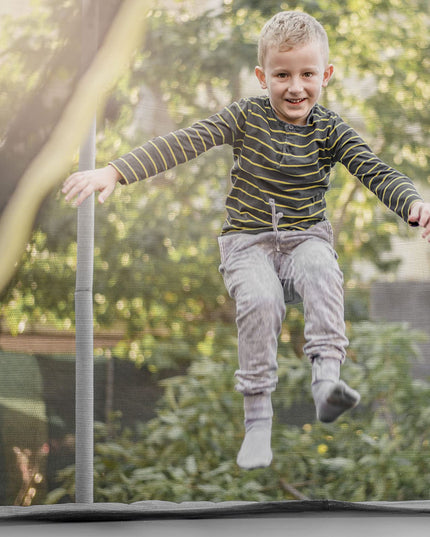Trampoline Safety Net w/Adjustable Straps, 8 10 12 14 15 16Ft Weather-Resistant Replacement Enclosure Net