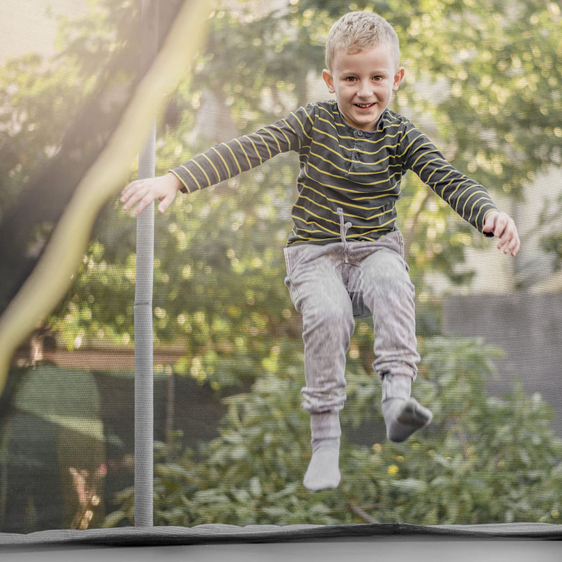 Trampoline Safety Net w/Adjustable Straps, 8 10 12 14 15 16Ft Weather-Resistant Replacement Enclosure Net