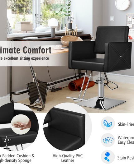 Makeup Hair Salon Chairs for Hair Stylist, Load up 330 LBS