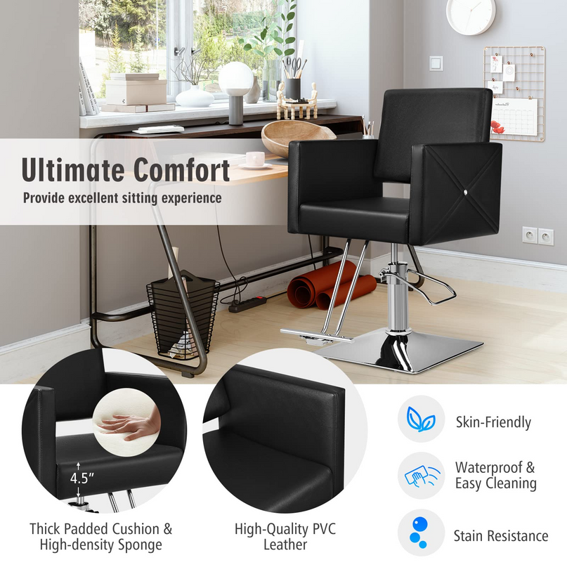 Makeup Hair Salon Chairs for Hair Stylist, Load up 330 LBS
