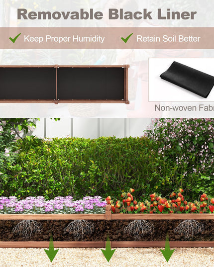 Giantex Wood Raised Garden Bed