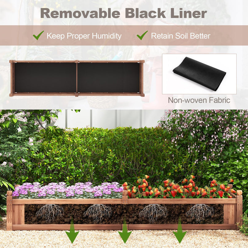 Giantex Wood Raised Garden Bed