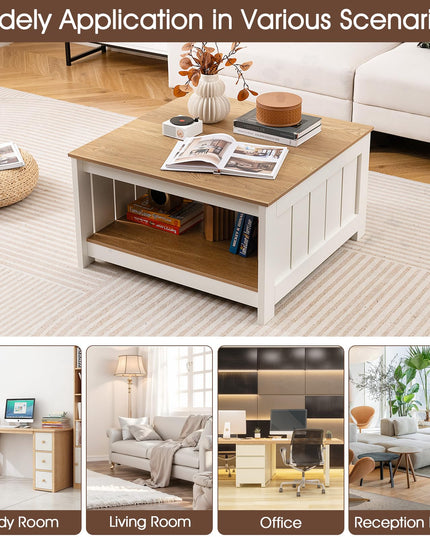 Giantex Farmhouse Coffee Table