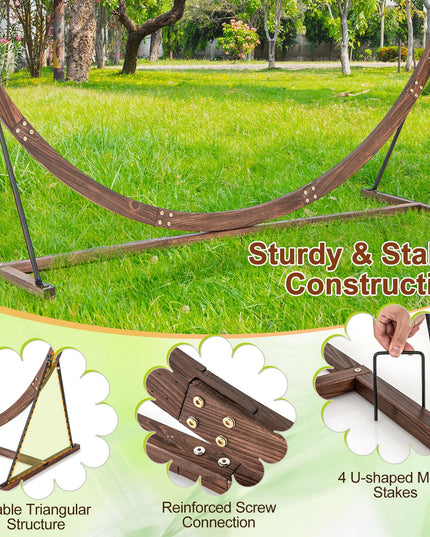 Giantex 7.4 FT Round Solid Wood Arbor for Ceremony Wedding Backdrop Stand