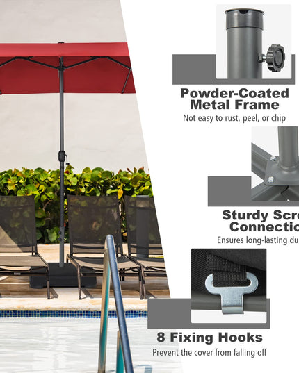 200 lbs Filled Umbrella Base - Giantex