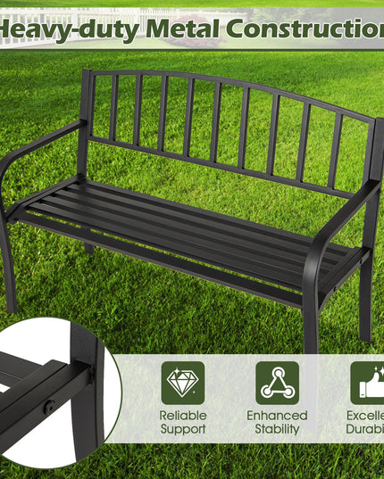 Giantex 660lbs Patio Garden Bench with Backrest