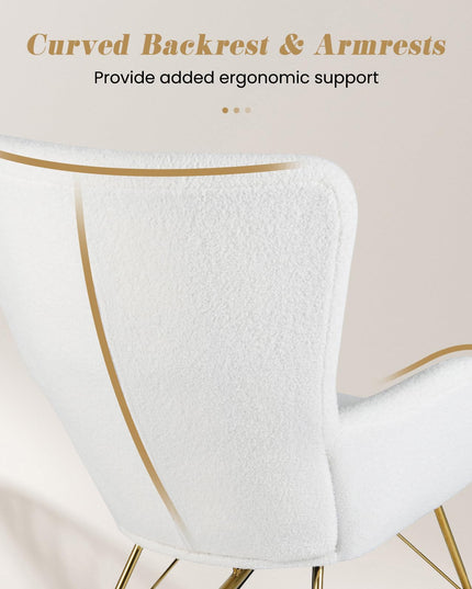 Giantex Rocking Chair Nursery Upholstered Glider Rocker