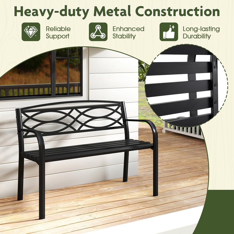 Giantex Outdoor Bench, 45.5” Patio Garden Bench