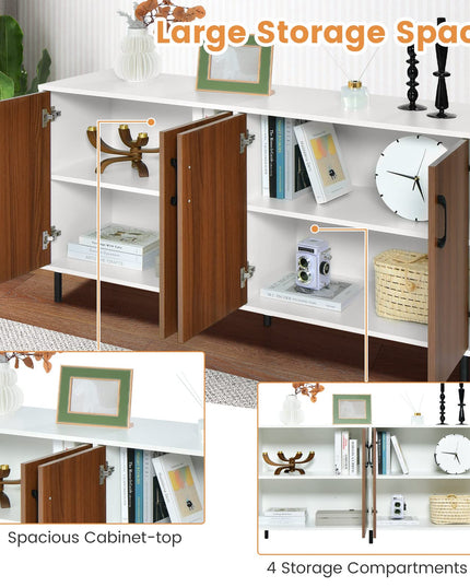 Giantex 4-Door Large Buffet Sideboard