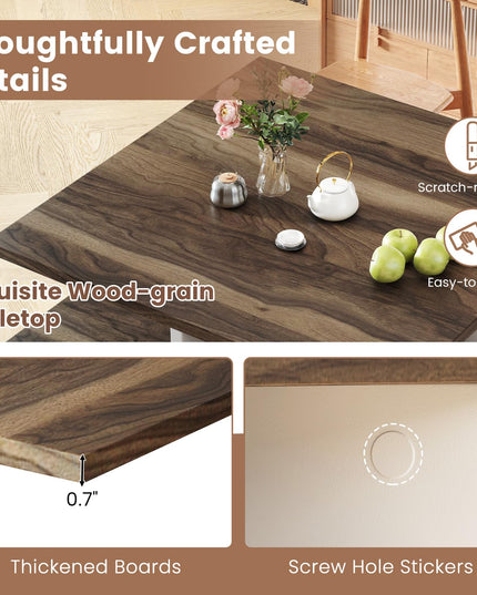 Giantex Square Coffee Table with Storage for Living Room