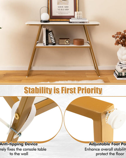 Giantex Console Table with Storage Shelf - 44” Entryway Table