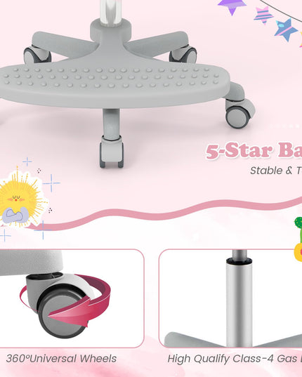 Giantex Kids Desk Chair Ergonomic Adjustable Student Rolling Chair