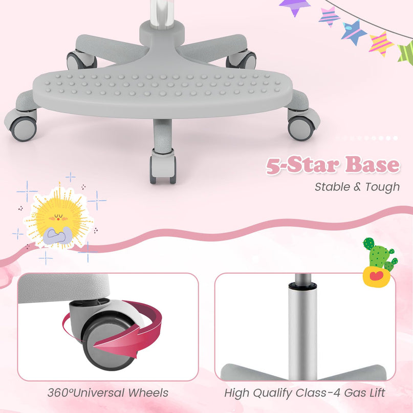 Giantex Kids Desk Chair Ergonomic Adjustable Student Rolling Chair