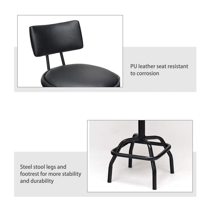 Adjustable Height Bar Stool - Giantex