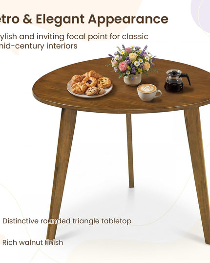 Table à manger ronde Giantex de 90 cm pour 4 personnes
