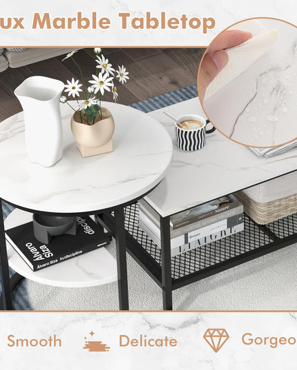 Giantex Nesting Coffee Table Set