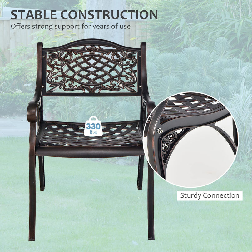 Giantex Patio Chairs, Outdoor Armchairs for Garden Deck Backyard Poolside