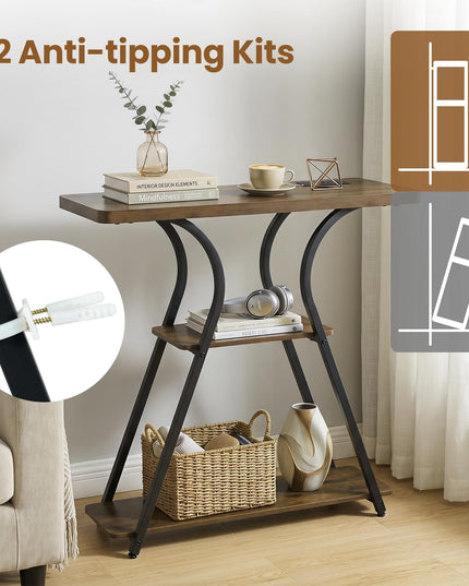 Giantex 32" Console Table with LED Lights