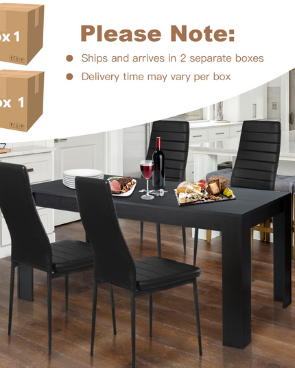 Giantex 5 Pieces Dining Table Set, Modern Kitchen Table Set